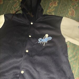 Dodgers snap button Hoody